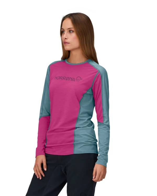 Hot Falketind Equaliser Merino Round Neck W's Damen T-Shirts/Lange Ärmel