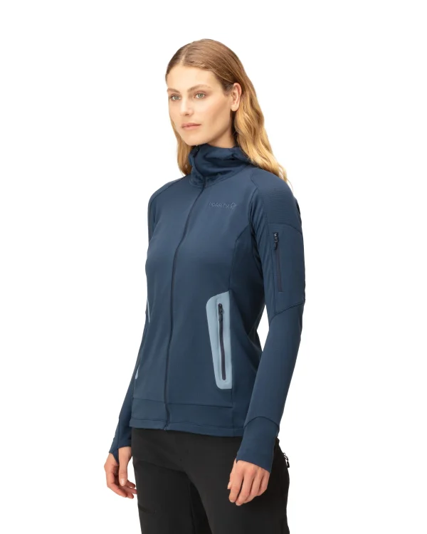 Best Falketind Power Grid Hood W's Damen Jacken/Tops