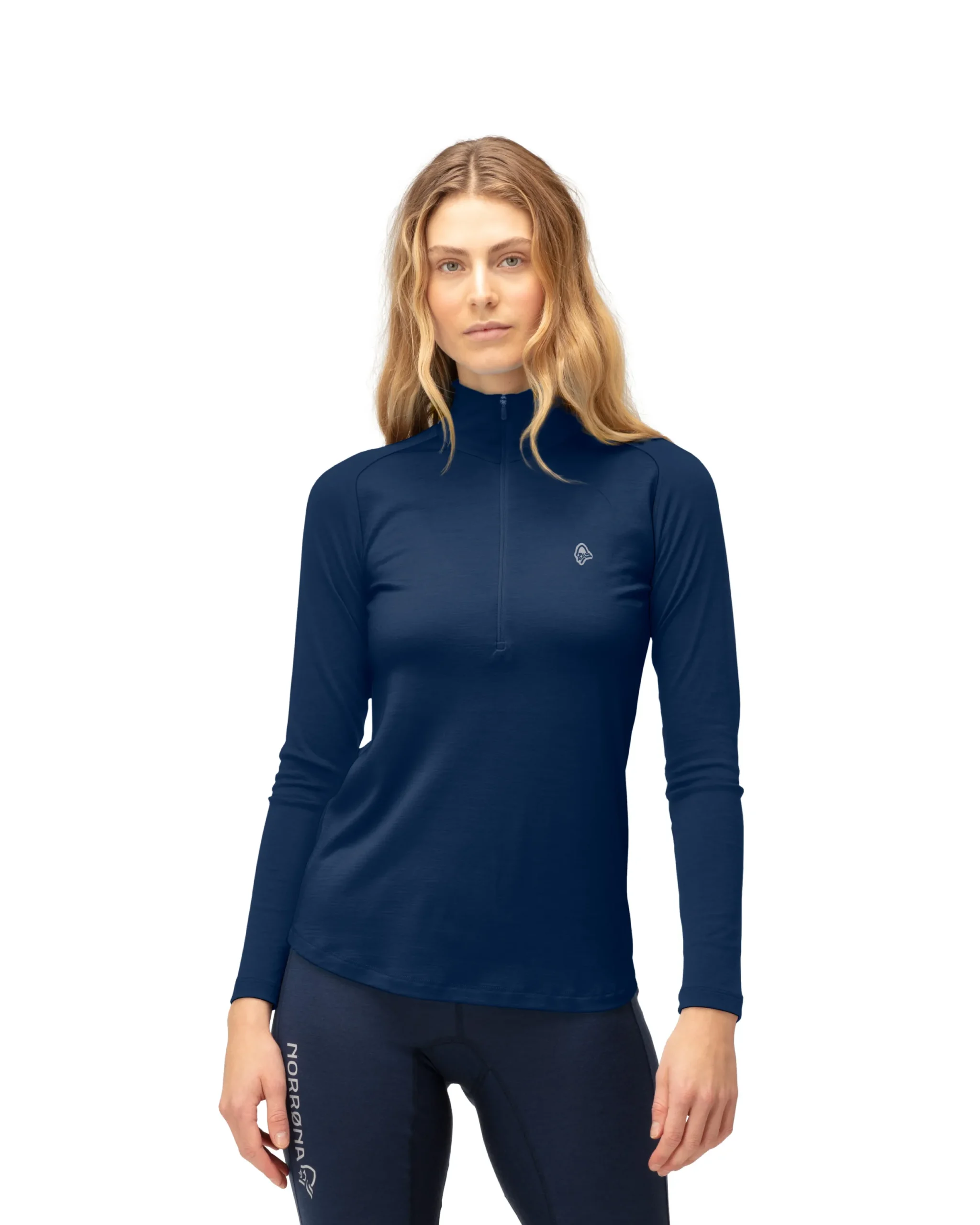 femund_pureull_zip_neck_w_0.webp Flash Sale Femund PureUll Zip Neck W's Damen T-Shirts/Lange Ärmel