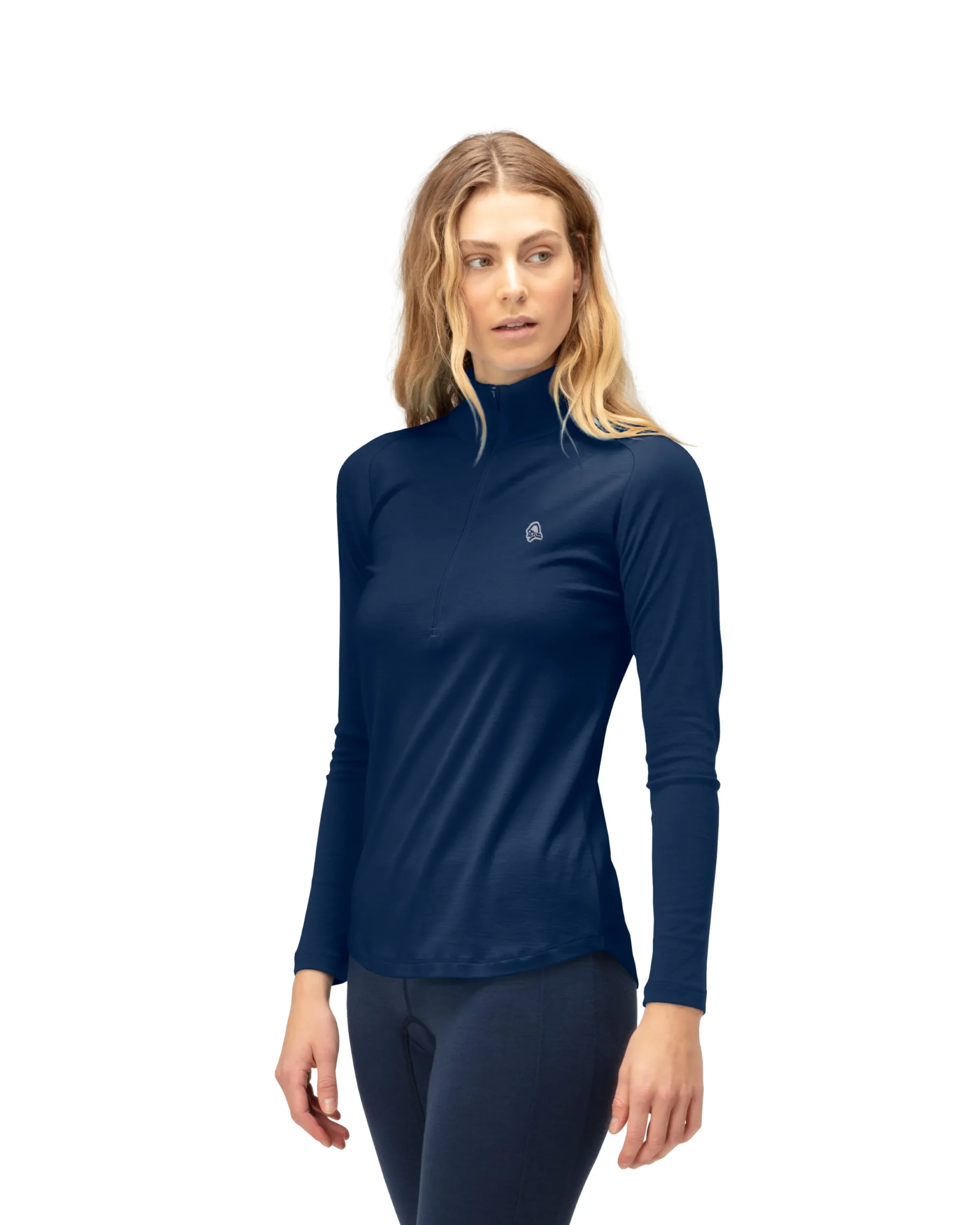 femund_pureull_zip_neck_w_2.webp Flash Sale Femund PureUll Zip Neck W's Damen T-Shirts/Lange Ärmel