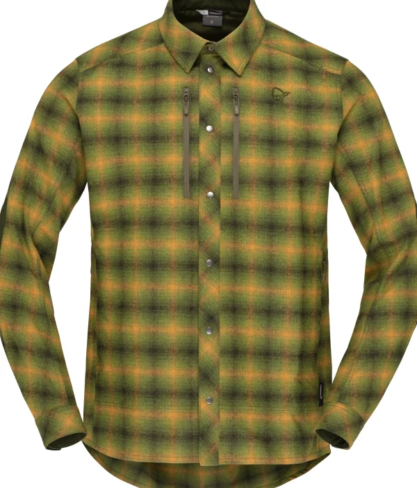 Cheap Finnskogen Wool Shirt M's Herren Hemden