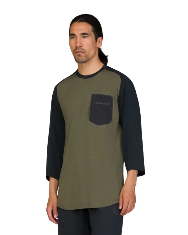 Best Sale Skibotn Equaliser Merino 3/4 T-shirt M's Herren T-Shirts/Lange Ärmel