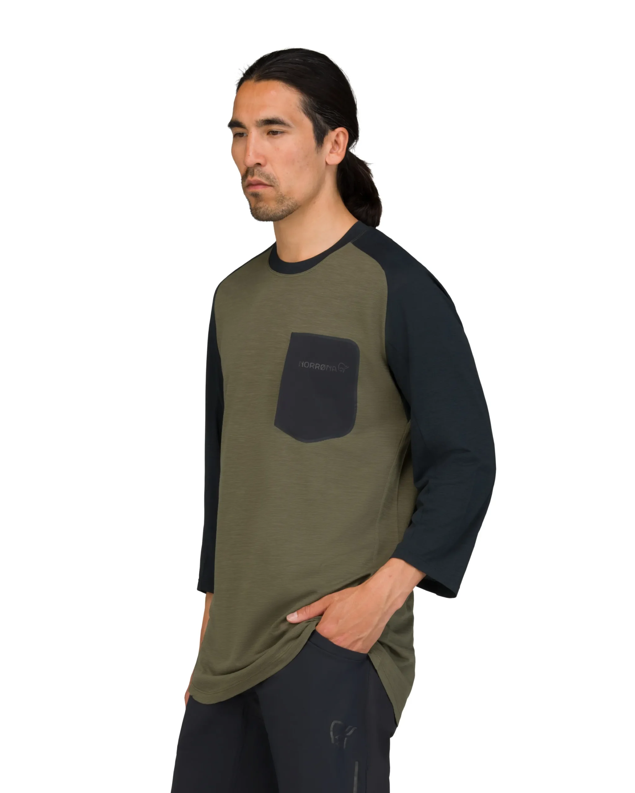 skibotn_equaliser_merino__6.webp Best Sale Skibotn Equaliser Merino 3/4 T-shirt M's Herren T-Shirts/Lange Ärmel